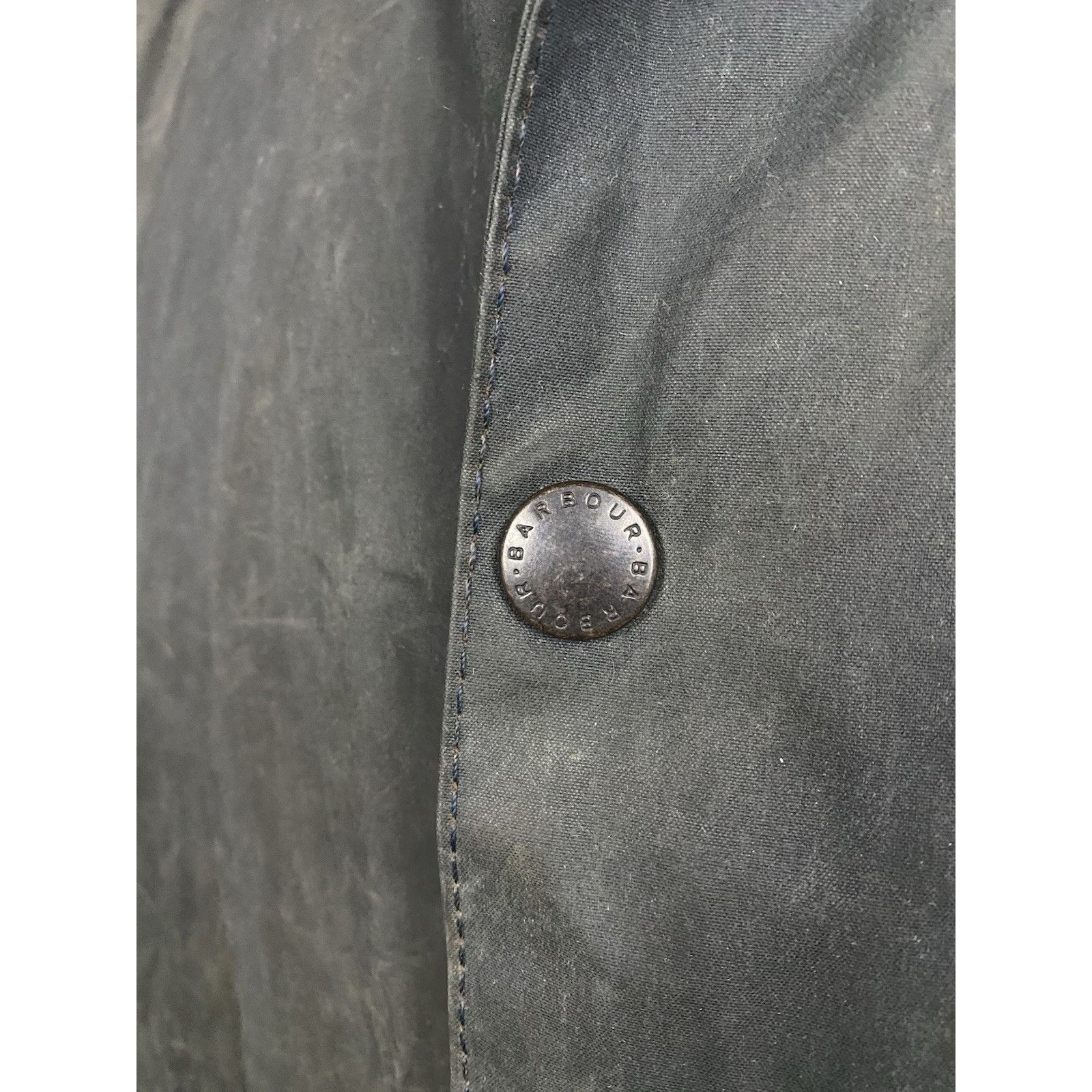 Barbour Barbour Border Vintage Men's Blue Waxed Jacket Size C44 Size US L / EU 52-54 / 3 - 9 Thumbnail