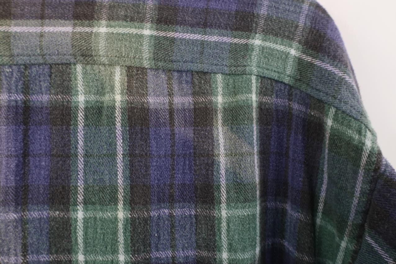 Vintage Vintage 90s Streetwear Heavyweight Snap Button Flannel Shirt Size US XL / EU 56 / 4 - 10 Thumbnail