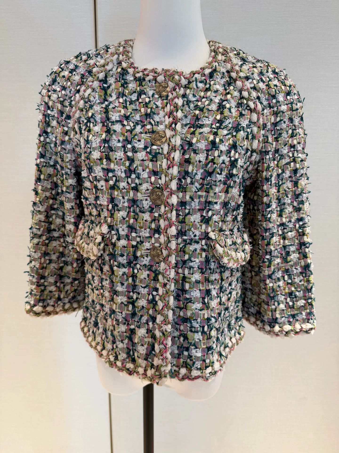 Chanel 18c Tweed Jacket Size 38