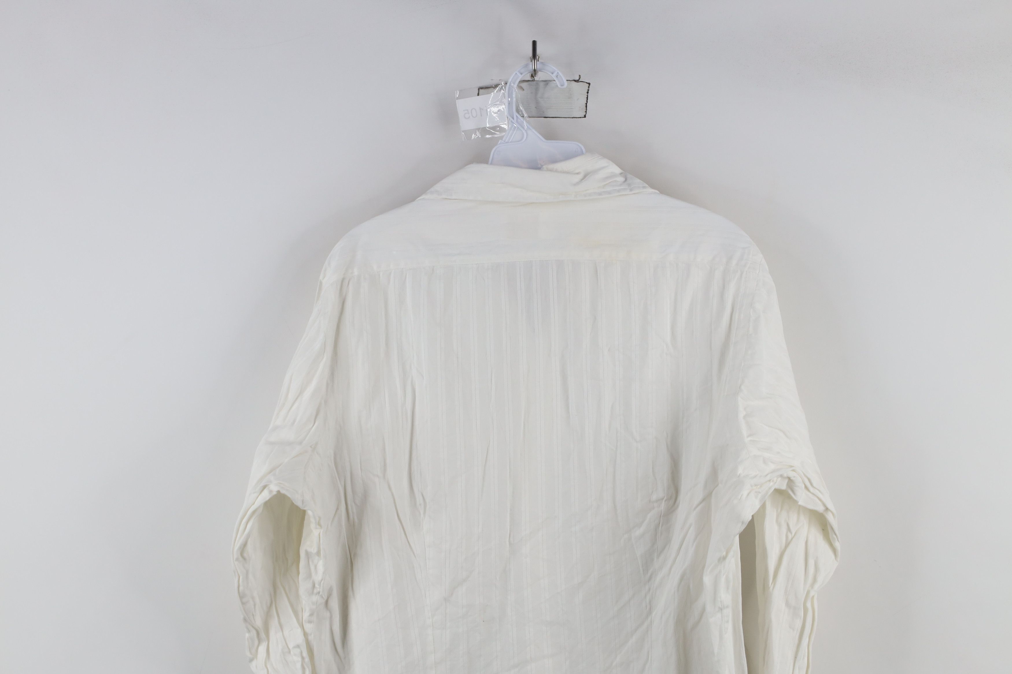 Vintage Vintage 70s Rockabilly French Cuff Button Shirt White USA Size US L / EU 52-54 / 3 - 12 Thumbnail