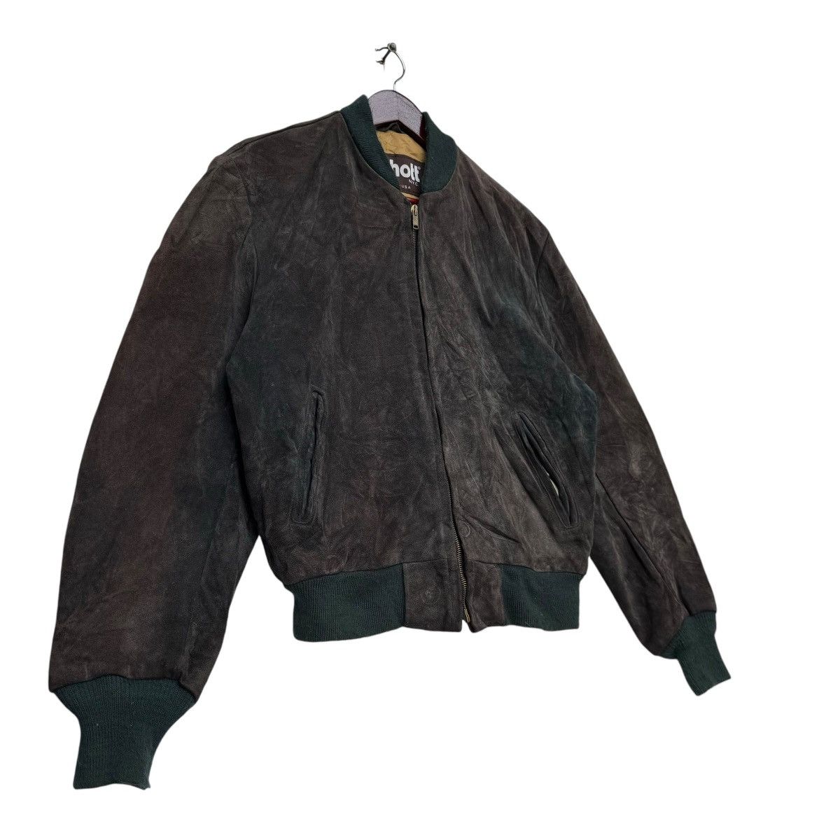 Schott Vintage Shcott Suede Leather Jacket Size US S / EU 44-46 / 1 - 2 Thumbnail