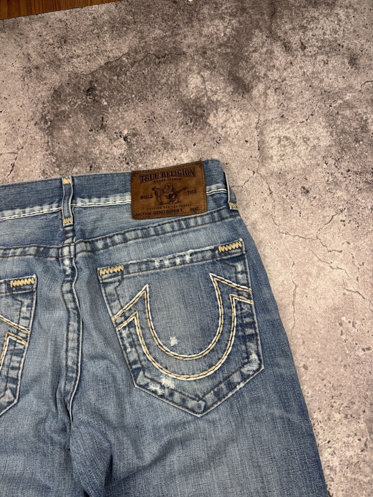 True Religion True Religion Vintage Jeans Flared Wide Baggy Distressed Y2K Size US 31 - 12 Thumbnail