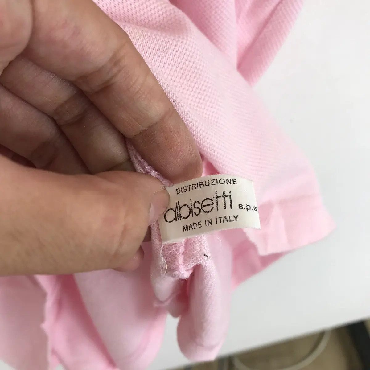 Fendi Vtg 90’FENDI UOMO Made In Italy Side Logo Pink Polo TeeShirt Size US L / EU 52-54 / 3 - 6 Thumbnail