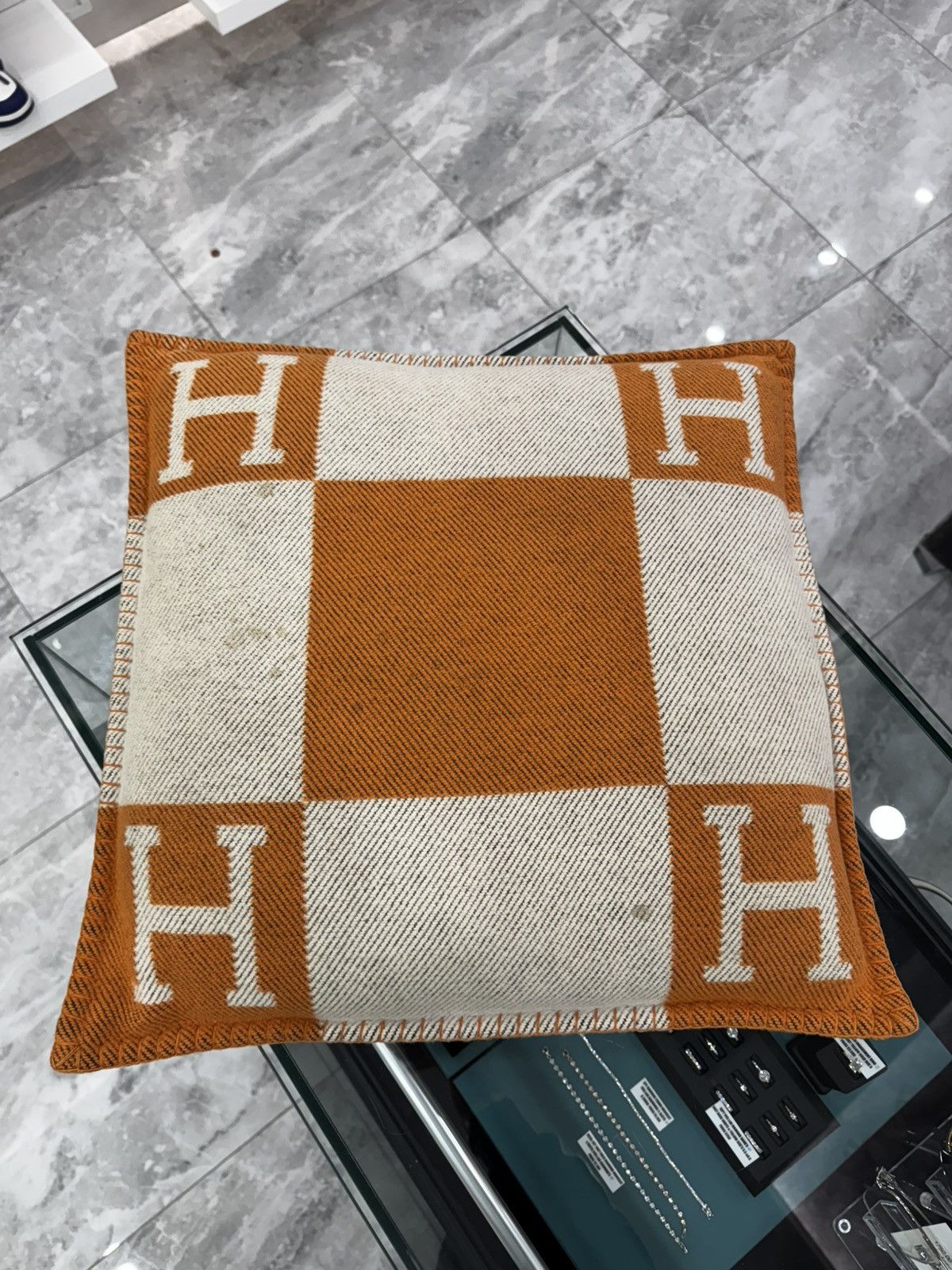 Hermes Hermes Avalon Pillow Size ONE SIZE - 2 Thumbnail