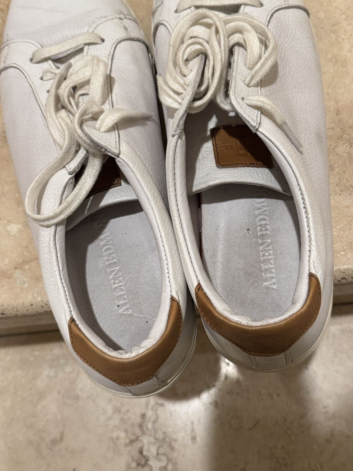 Allen Edmonds white leather Allen Edmonds men's sneakers Size US 12 / EU 45 - 5 Thumbnail
