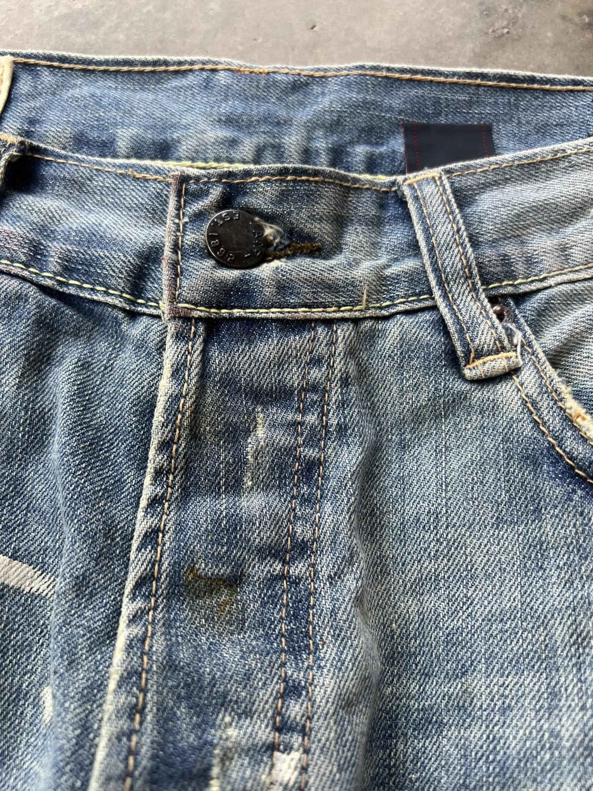Abercrombie & Fitch × If Six Was Nine × Japanese Brand 💥Flare💥Vintage Abercrombie & Fitch Distress Jean Size US 31 - 10 Thumbnail