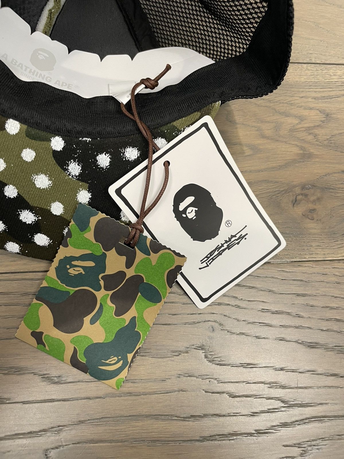 Bape Bape x Joshua Vides Camo Trucker Hat Size ONE SIZE - 5 Thumbnail
