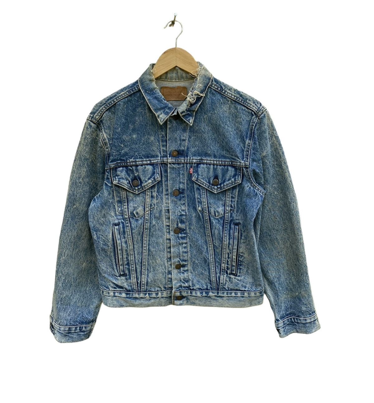 Levi's × Vintage Vintage 80s Levis jacket acid wash Size US M / EU 48-50 / 2 - 1 Thumbnail