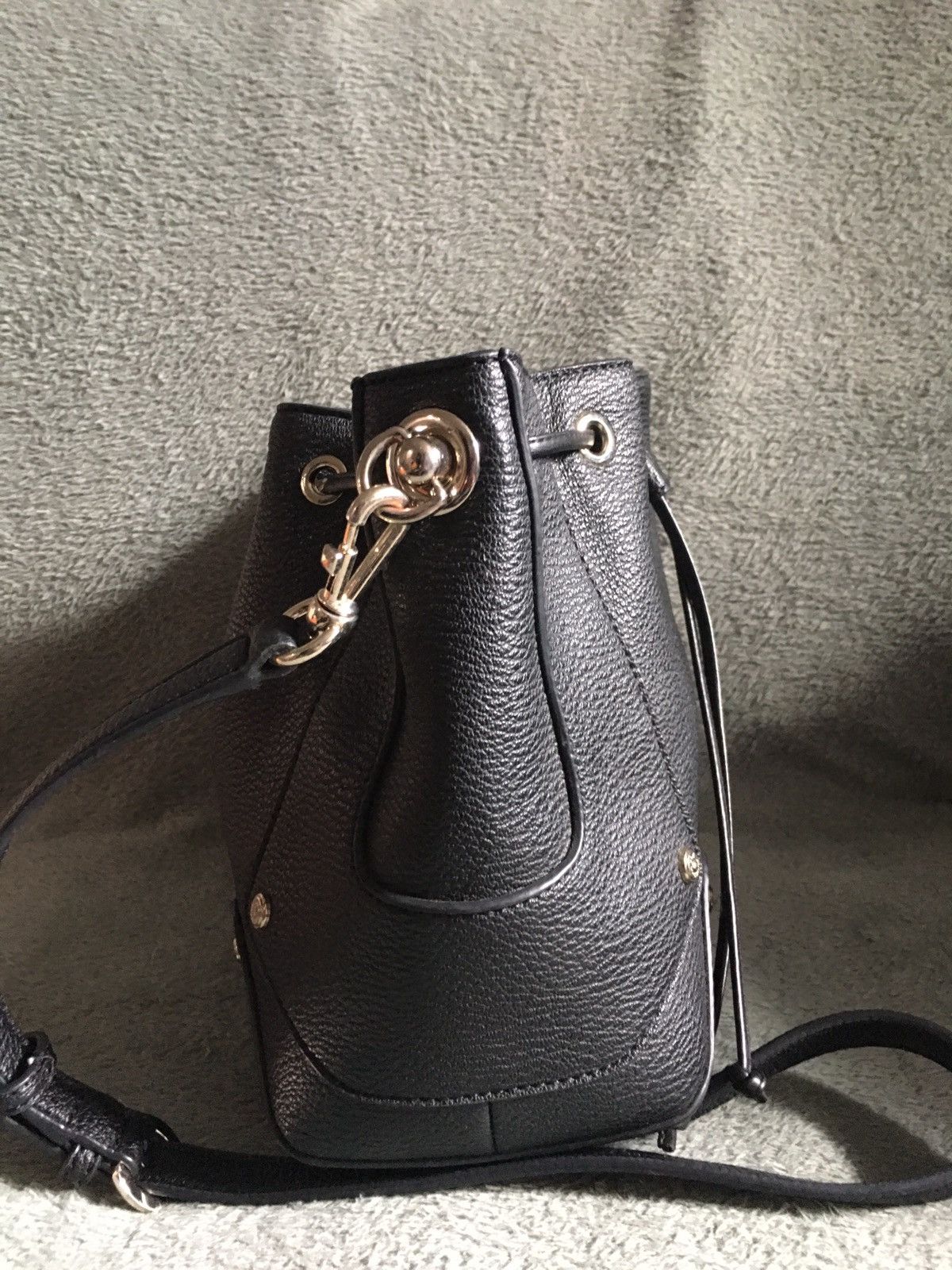Love Moschino LOVE MOSCHINO Black Drawstring Shoulder Bag Size ONE SIZE - 7 Thumbnail