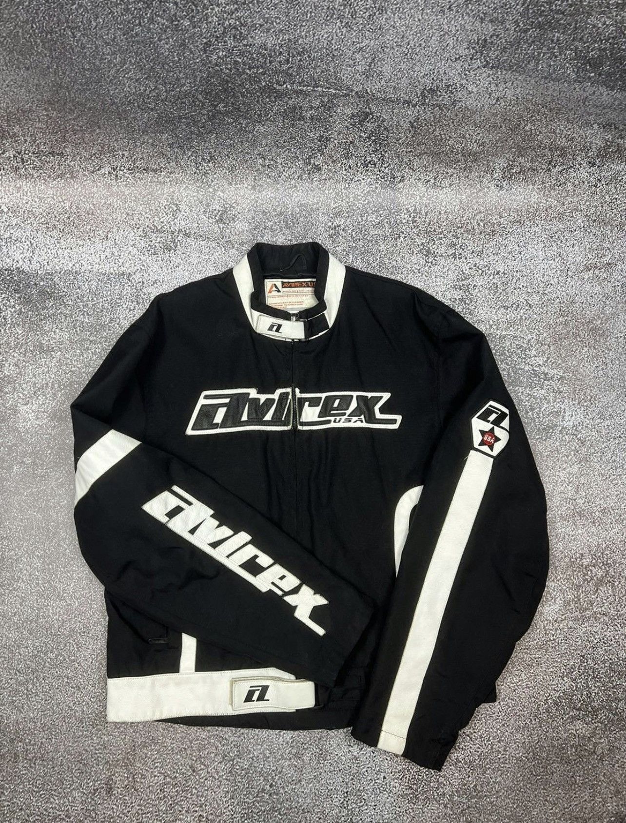Avirex Avirex USA Motorcycle Cordura Racing Leather Jacket big logo Size US XL / EU 56 / 4 - 2 Thumbnail