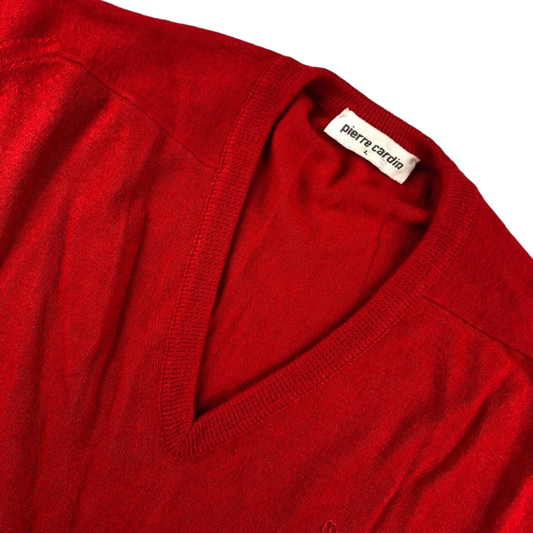 Pierre Cardin VINTAGE Pierre Cardin Men's Sweater Red L V-Neck Pullover Shirt? Size US L / EU 52-54 / 3 - 2 Thumbnail