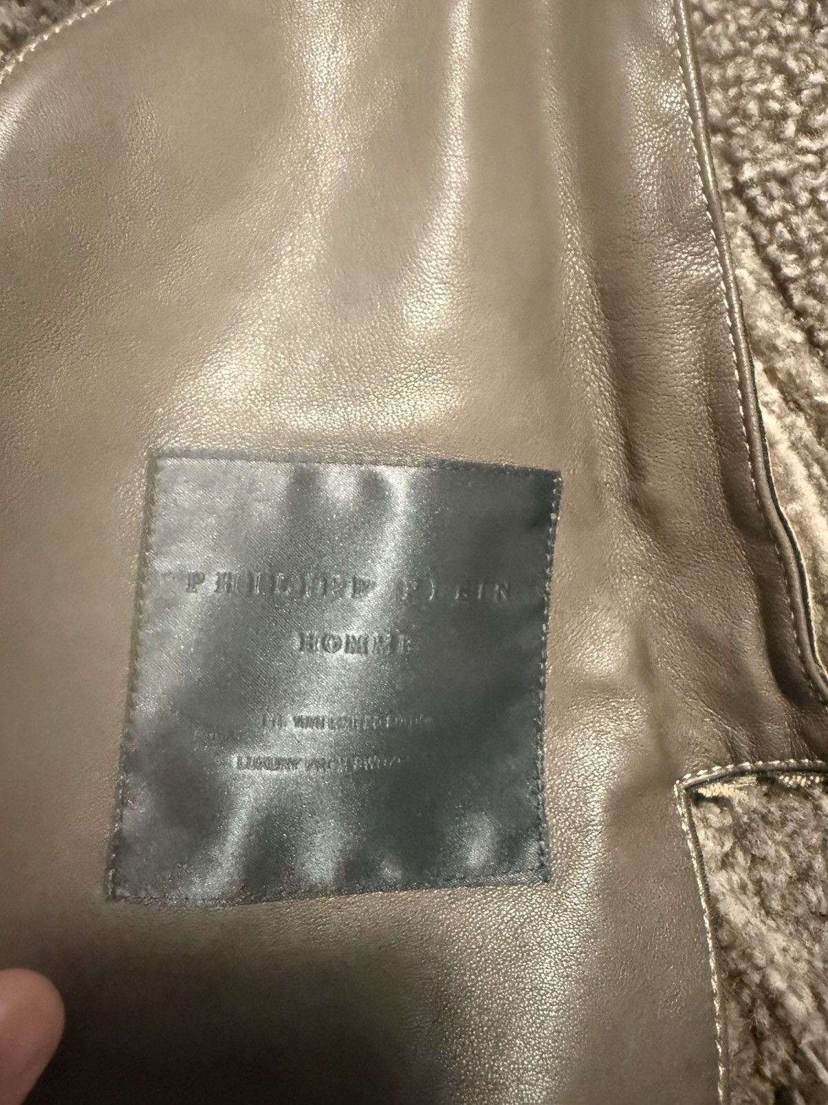 Philipp Plein Philipp Plein beige shearling jacket Size US XXL / EU 58 / 5 - 8 Thumbnail