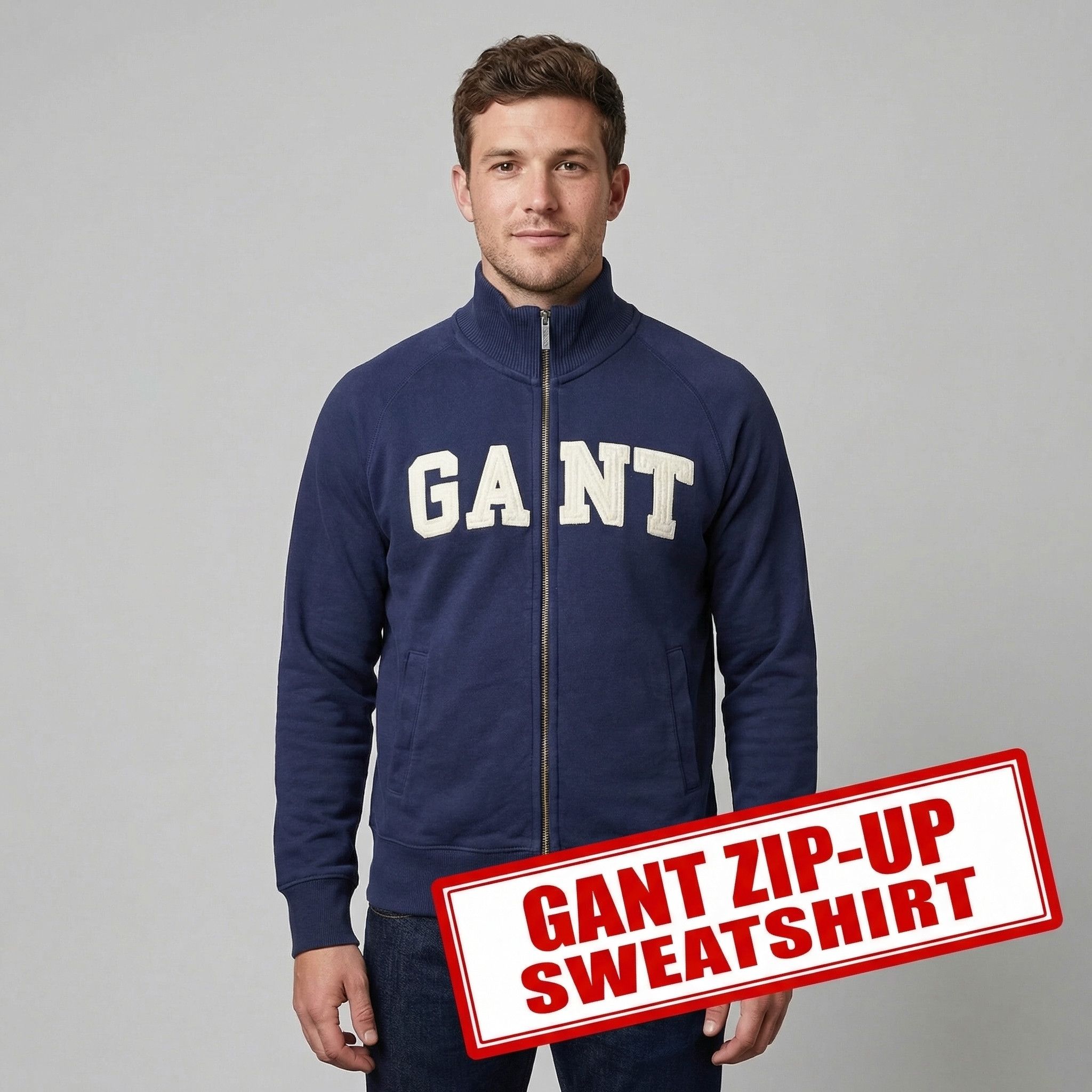 Gant Vintage GANT Full Zip Sweatshirt – Y2K Streetwear Size US M / EU 48-50 / 2 - 1 Thumbnail