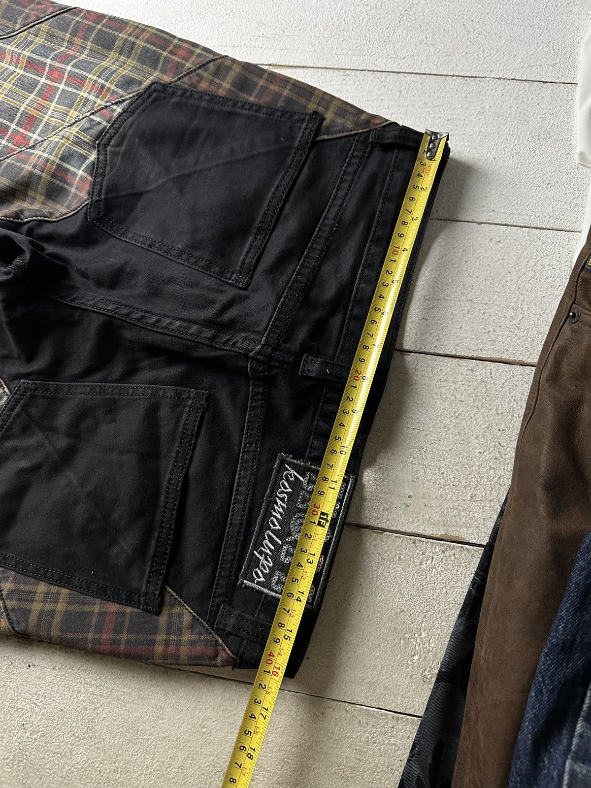 Japanese Brand 🚨Japanese Cosmo Lupo Baggy Distressed Opium Punk Jeans Owens Size US 32 / EU 48 - 14 Thumbnail
