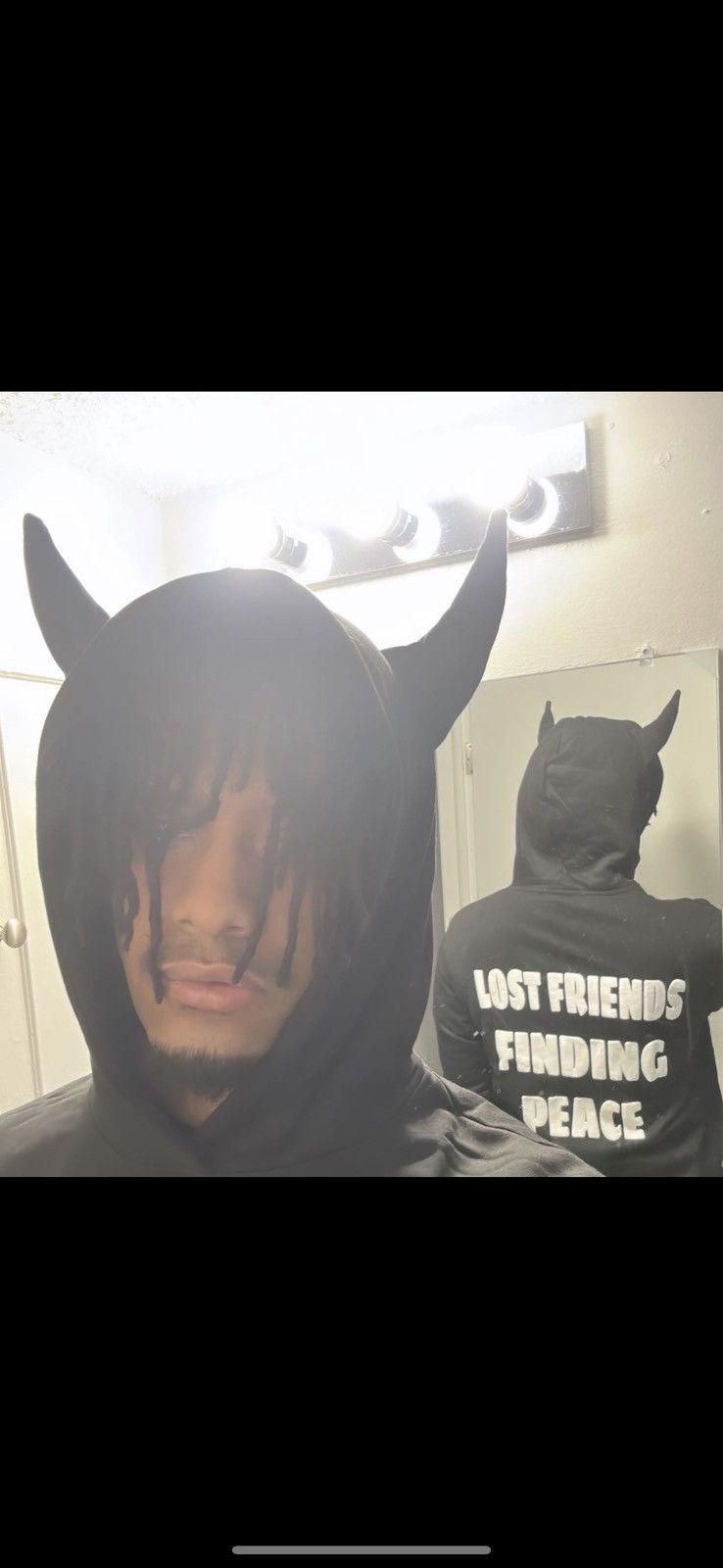 Other Unfinished Dreamz “LOST FRIENDS” Horned Hoodie Size US XL / EU 56 / 4 - 4 Thumbnail