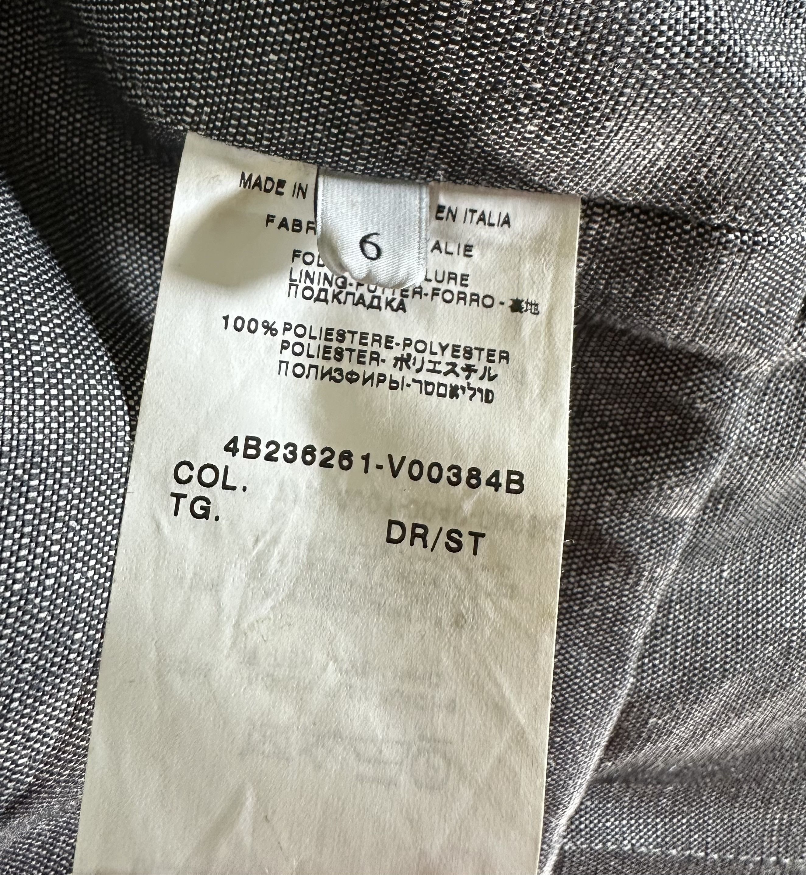 Valentino Grey Linen Suit Dress and Coat/Long Blazer Size XS / US 0-2 / IT 36-38 - 12 Thumbnail
