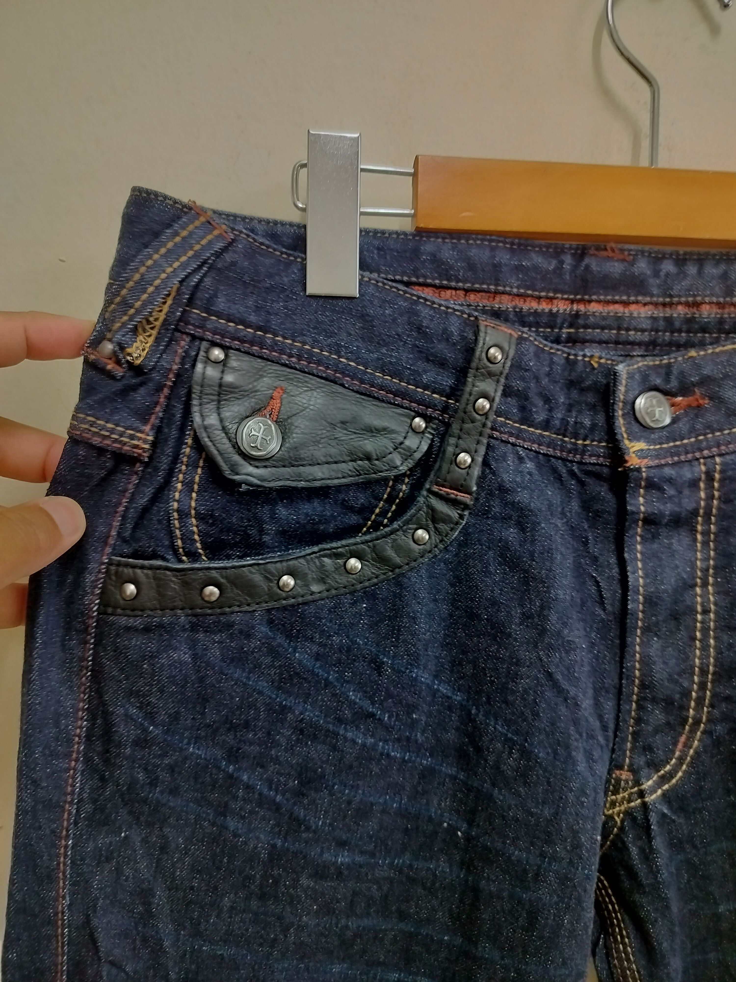 Nicole Club Nicole Club For Men Flare Jeans leather pocket Size US 32 / EU 48 - 3 Thumbnail
