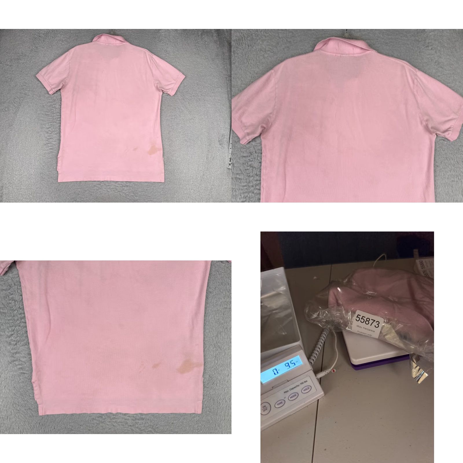 Ralph Lauren VINTAGE Ralph Lauren Polo Shirt Men M Pink Short Sleeve Pony Golf Mens Size US M / EU 48-50 / 2 - 9 Thumbnail