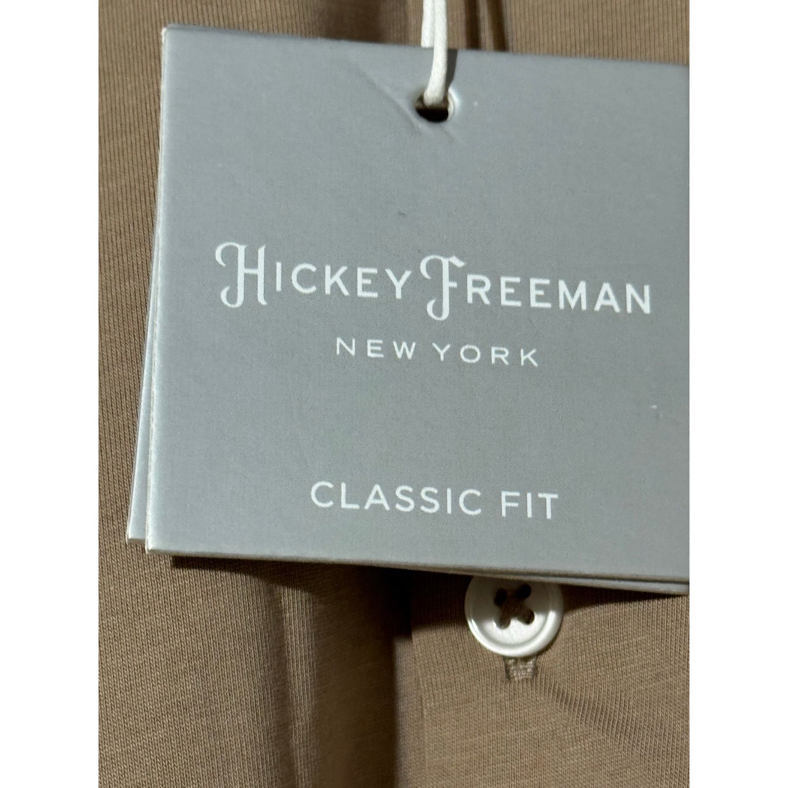 Hickey Freeman Hickey Freeman New York New Classic Fit Shirt Taupe Small Size US S / EU 44-46 / 1 - 4 Thumbnail