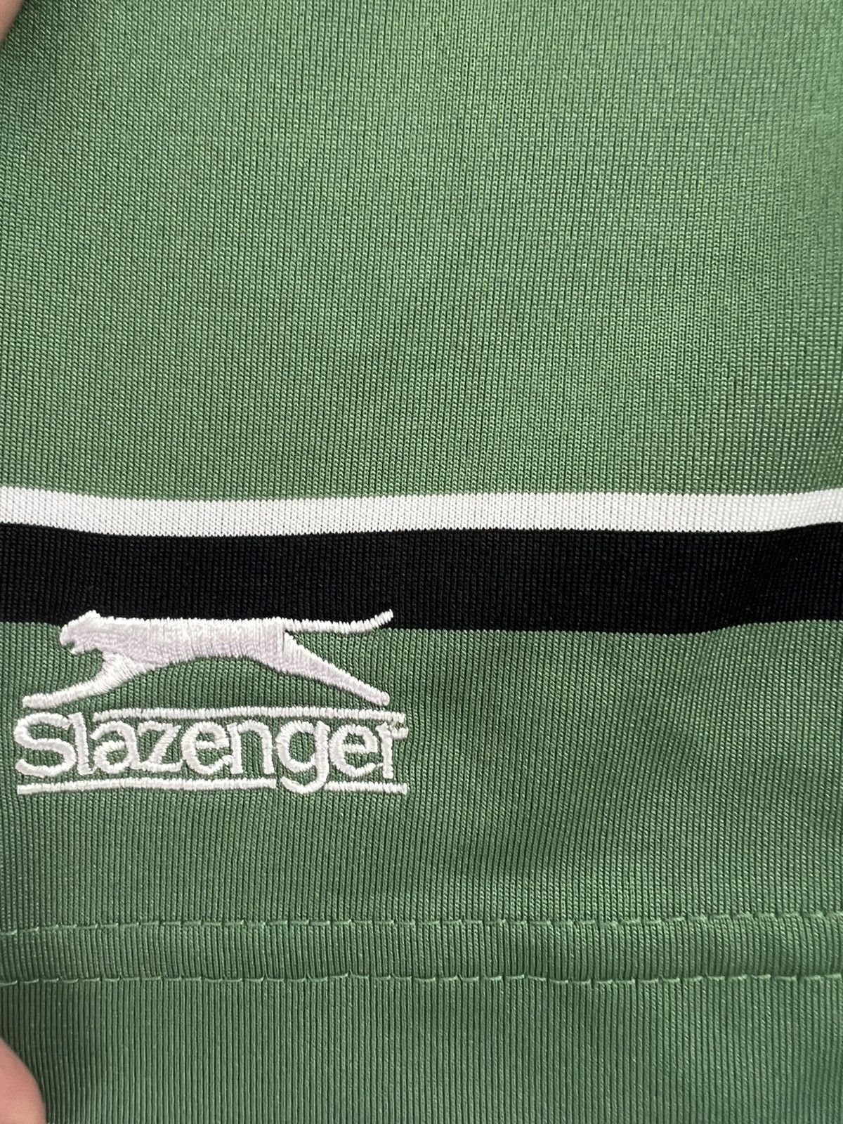 Other Slazenger Vintage Green stripes polos Size US M / EU 48-50 / 2 - 4 Thumbnail