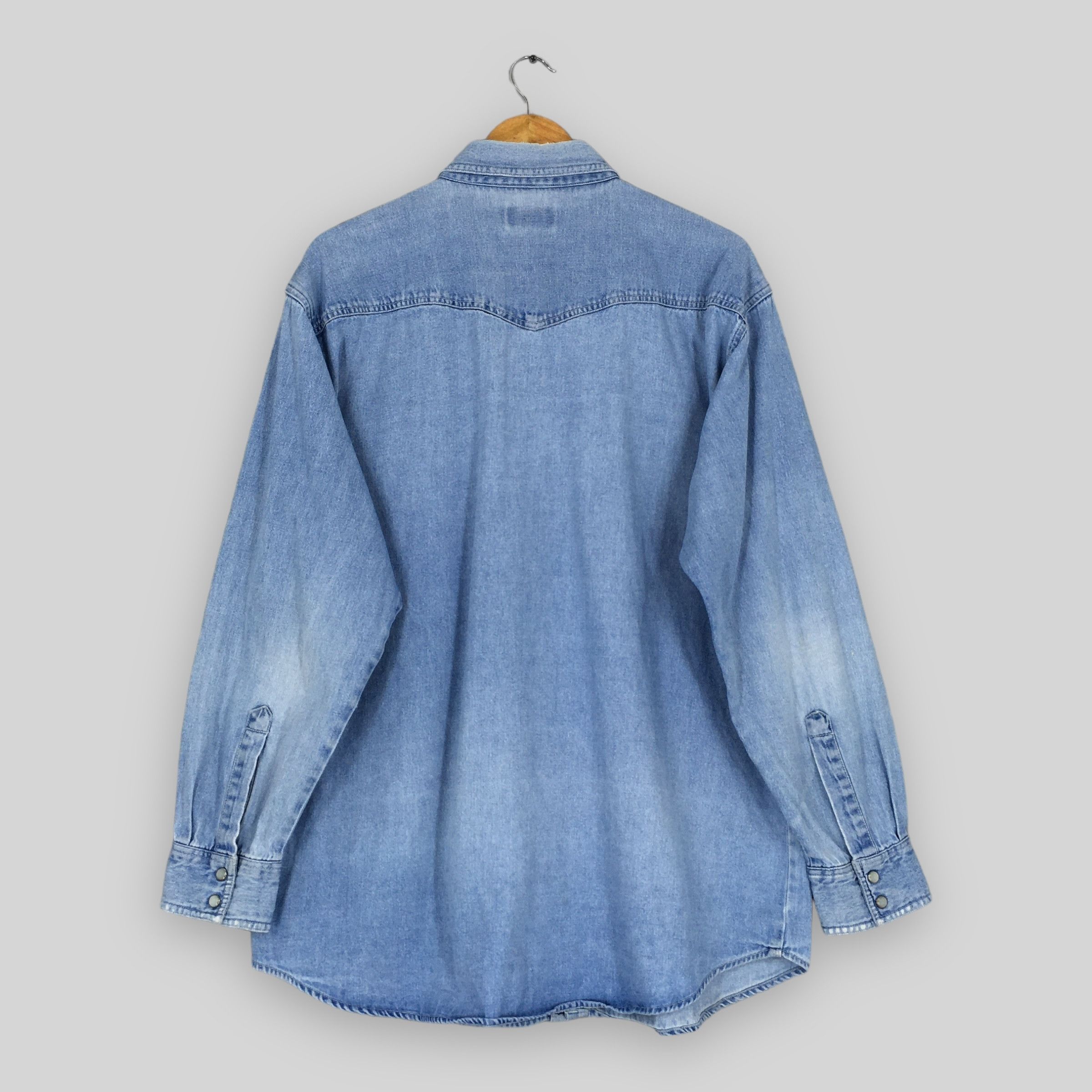 Dickies Vintage Dickies Blue Denim Western Shirt Large Size US L / EU 52-54 / 3 - 7 Thumbnail