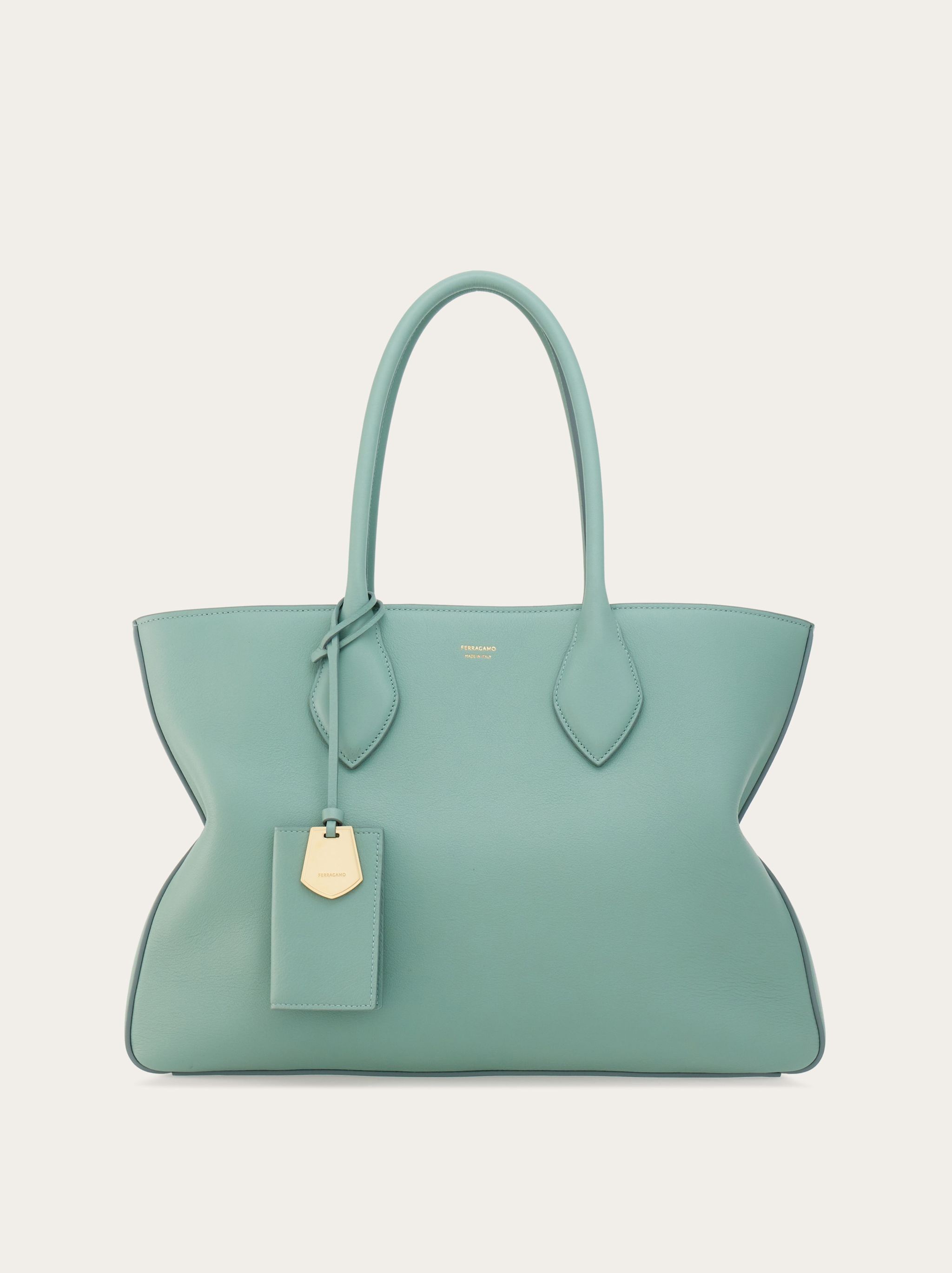 Salvatore Ferragamo o1s1rm0924 Size: OS / Tote Bag in Sage Green Size ONE SIZE - 1 Thumbnail