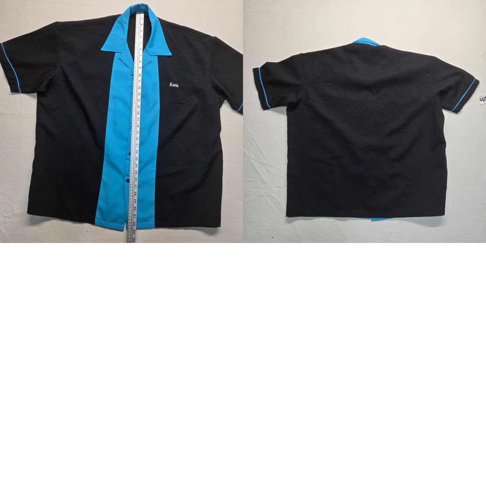 Vintage BeRetro Button Up Bowling Shirt USA Made Black Adult 3XL XXXL Mens Size US XXL / EU 58 / 5 - 8 Thumbnail