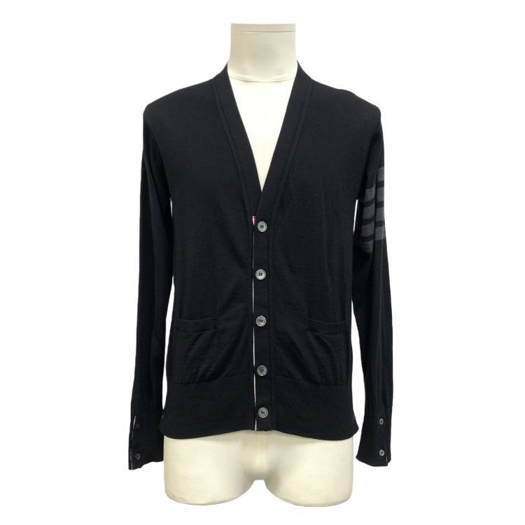 Thom Browne Thom Browne 4-Bar Stripe Cardigan Size 2 Size US M / EU 48-50 / 2 - 1 Thumbnail