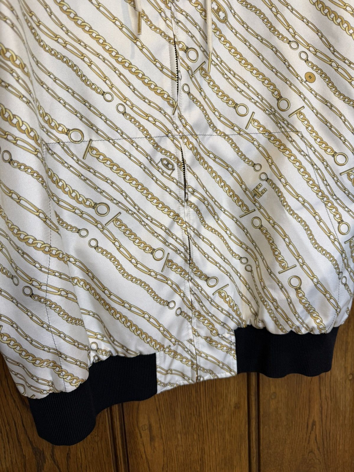 Celine SS21 Celine sample Chain light silk viscose hoodie jacket Size US M / EU 48-50 / 2 - 11 Thumbnail