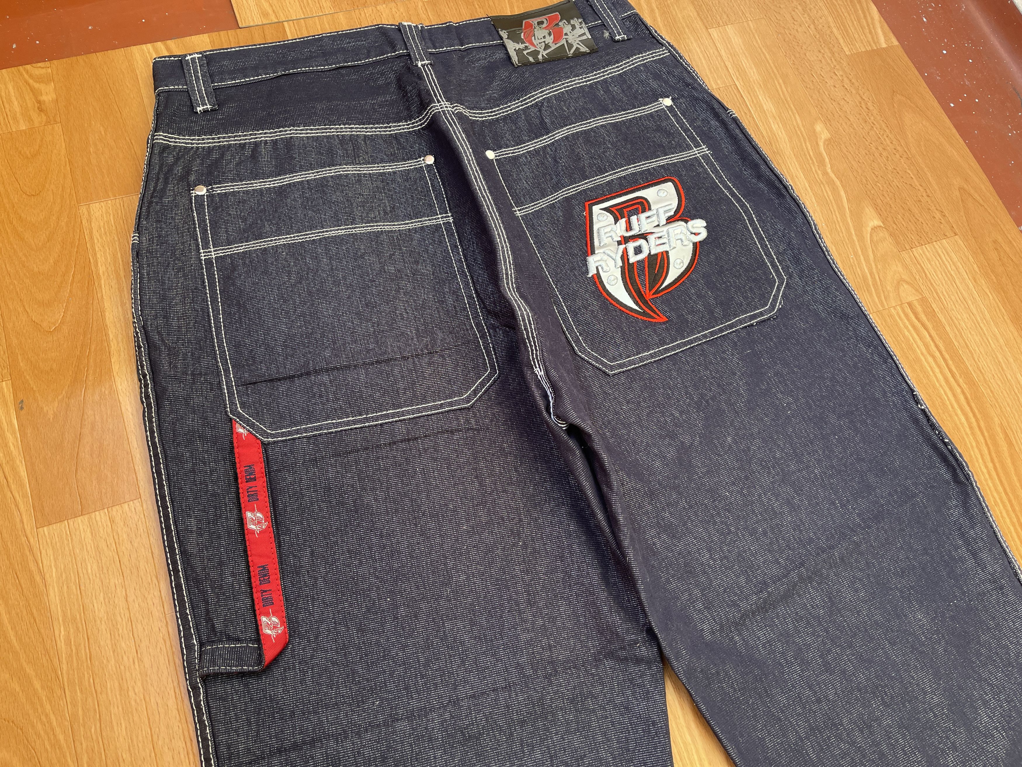 Ruff Ryders Ruff Ryders jeans, vintage baggy jeans 90s hip hop skater 34 Size US 34 / EU 50 - 2 Thumbnail