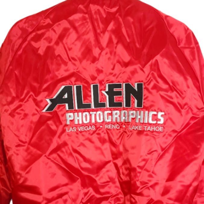Vintage VINTAGE Allen Photographics Satin Bomber Jacket Mens Size Medium 80s Made In USA Rainbow Red Size US M / EU 48-50 / 2 - 4 Thumbnail