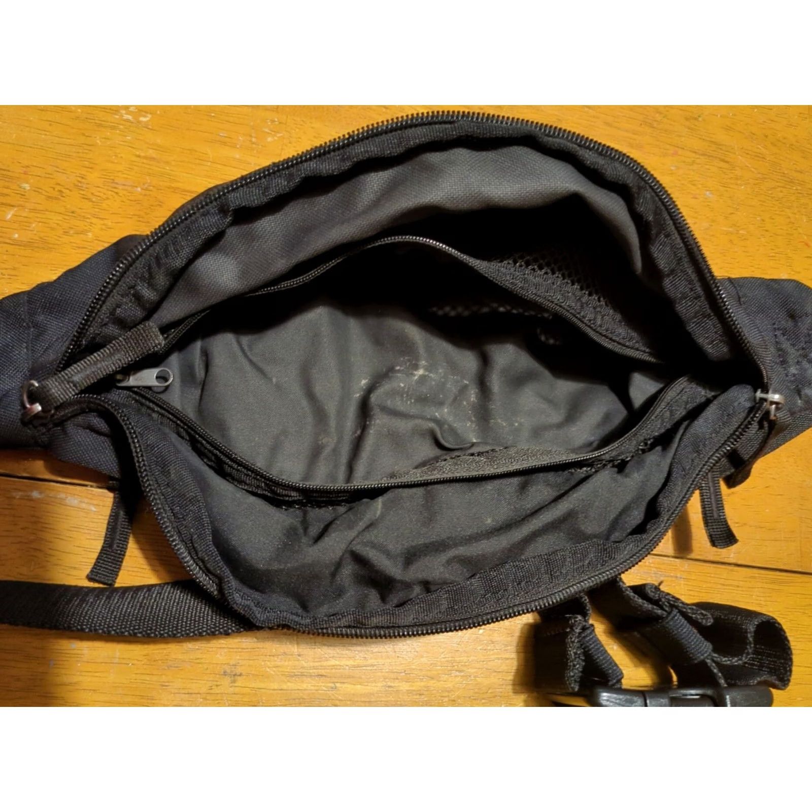 Nike Nike Heritage Fanny Pack Hip Waist Belt Crossbody Black Zip Men Large Adjustable Strap Polyester Nike Crossbody Waistpack Size ONE SIZE - 5 Thumbnail