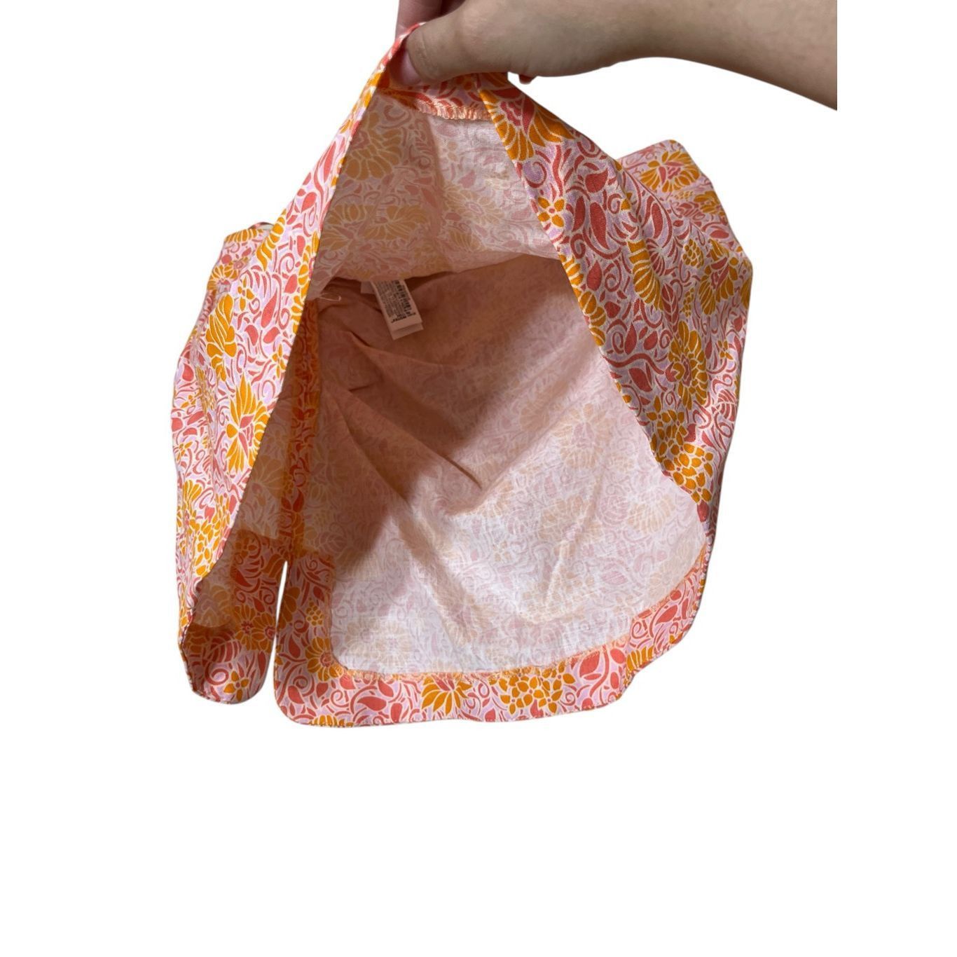Zara Zara - Linen Blend Floral Mini Skirt Orange / Pink Womens sz Size 30" / US 8 / IT 44 - 4 Thumbnail