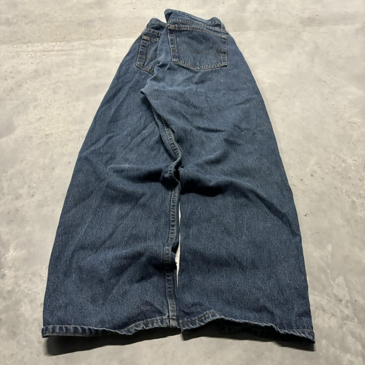 Japanese Brand × Vintage Crazy Vintage Y2K/2000s Grunge Dark Wash Skater Denim Jeans! Size US 34 / EU 50 - 4 Thumbnail
