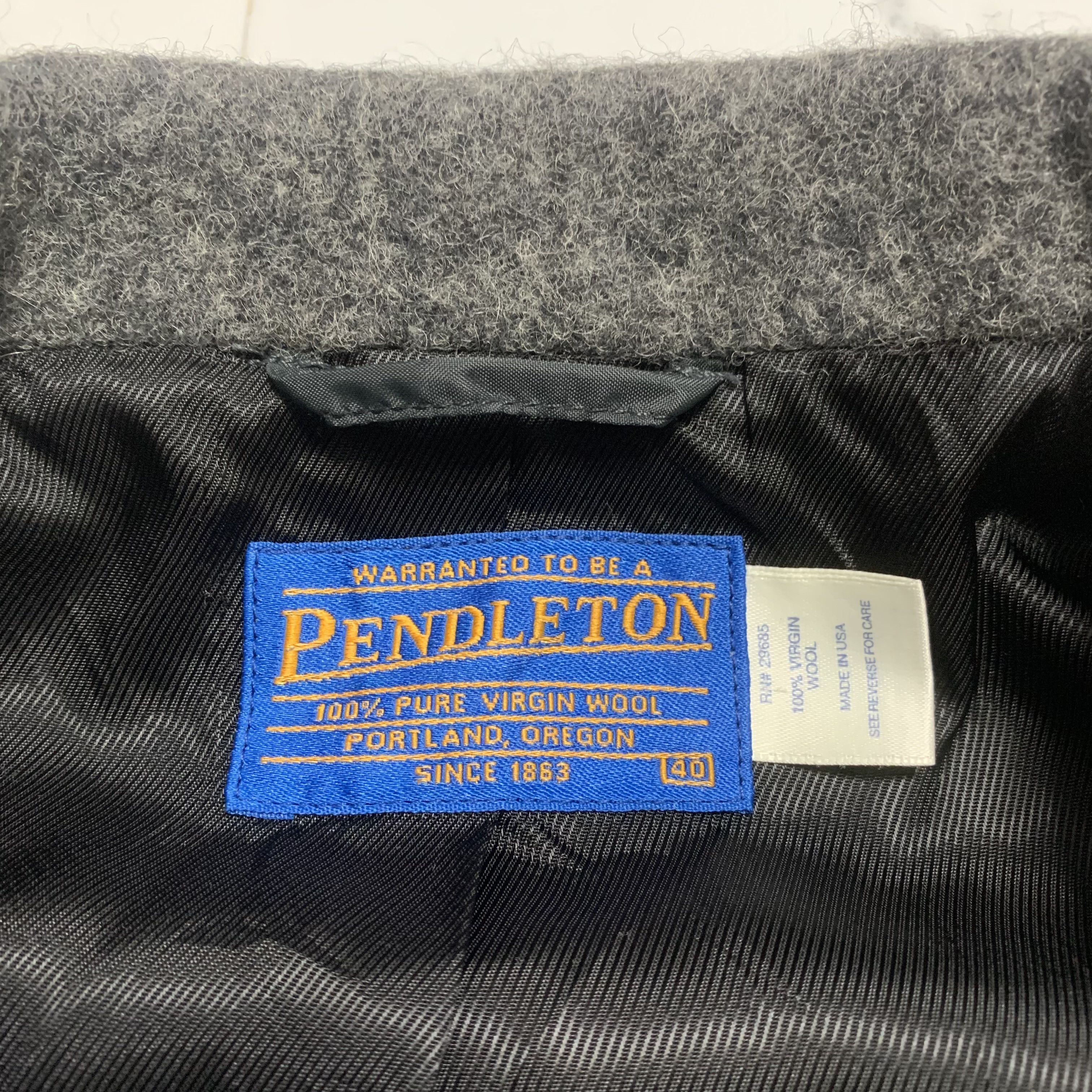 Pendleton Deadstock Vintage 90s Pendleton Wool Coat Size US L / EU 52-54 / 3 - 8 Thumbnail