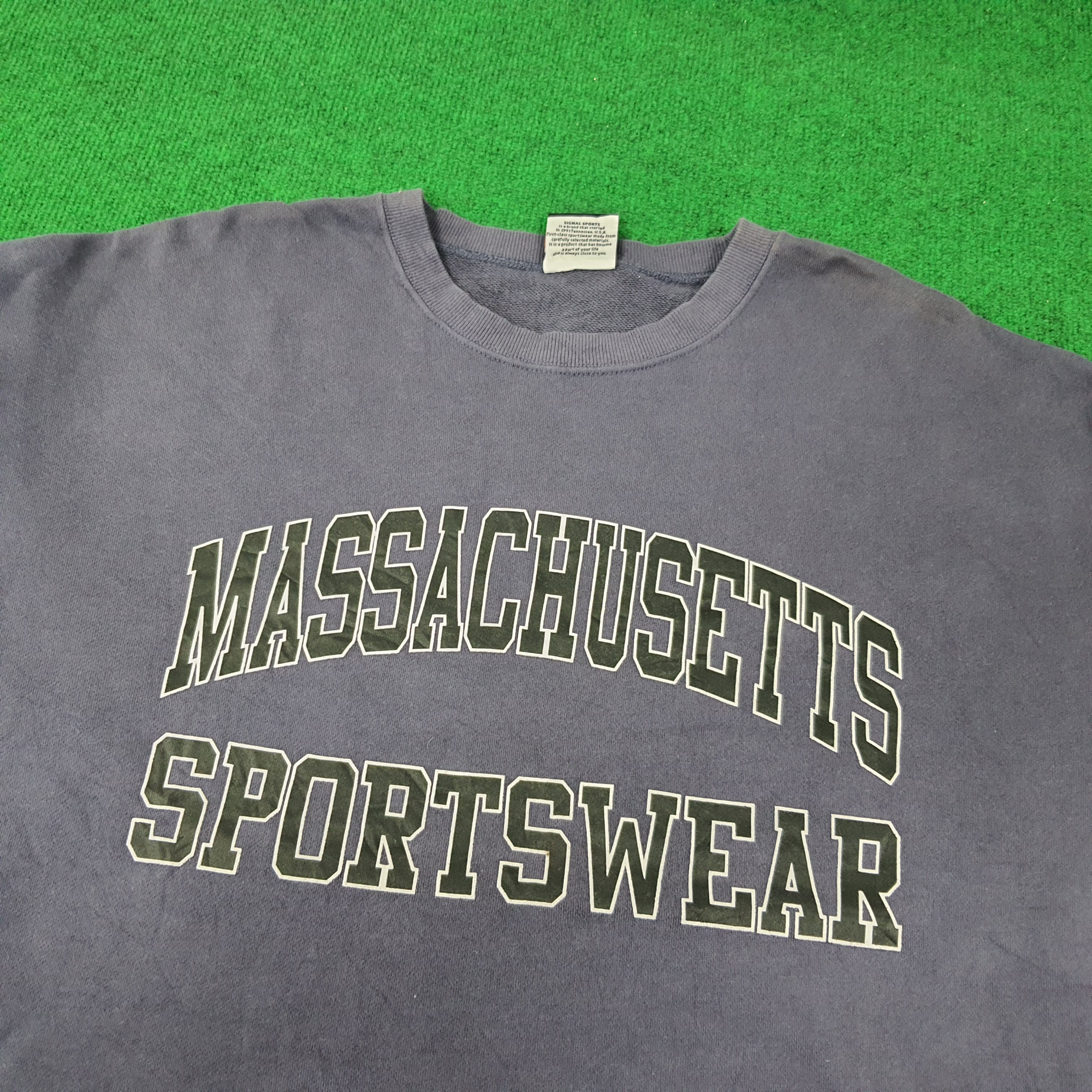 Vintage Vintage Massachusetts Sportswear Sweatshirts C229N14 Size US XL / EU 56 / 4 - 2 Thumbnail