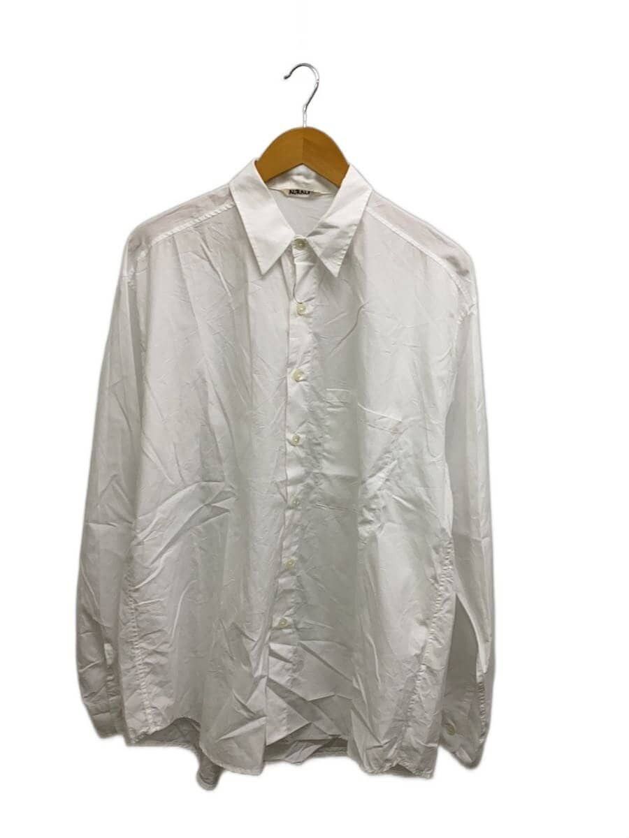Auralee White Cotton Long Sleeve Shirt Size US XXL / EU 58 / 5 - 1 Thumbnail