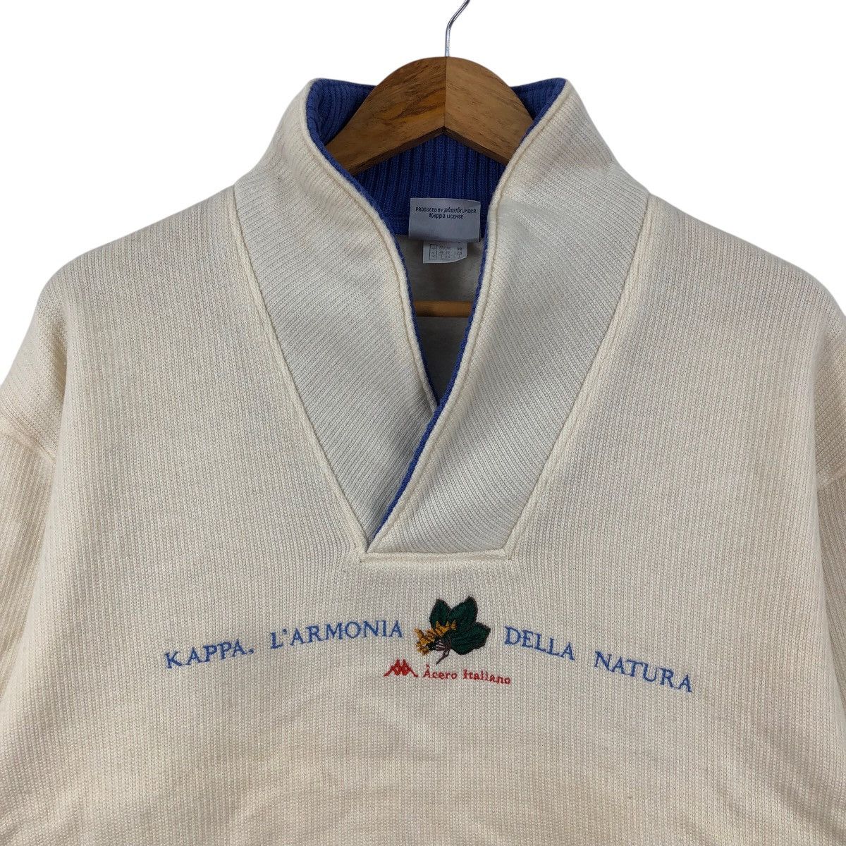 Kappa × Vintage Vintage KAPPA Sport Sweatshirt Knit Spellout Logo Acero Size US XL / EU 56 / 4 - 2 Thumbnail