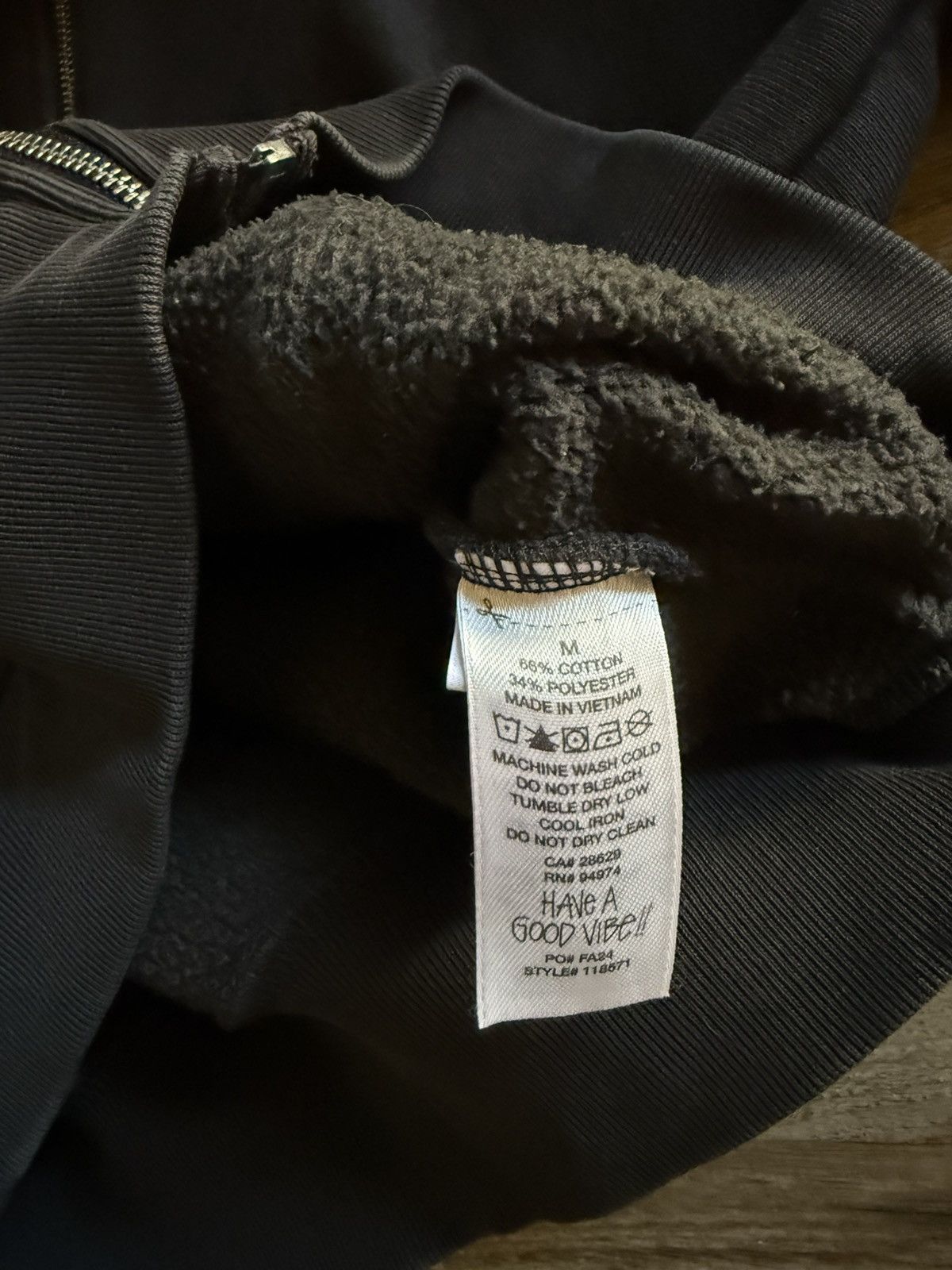 Stussy Stussy Full Zip Hooded Sweatshirt Black size Medium Size US M / EU 48-50 / 2 - 6 Thumbnail
