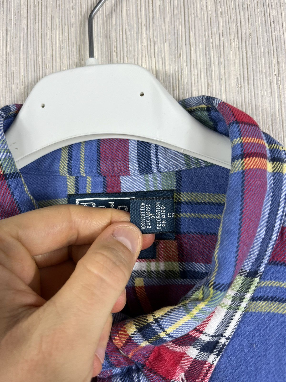 Flannel × Polo Ralph Lauren × Vintage Vintage Polo Ralph Lauren 90s flannel plaid checked shirt Size US L / EU 52-54 / 3 - 13 Thumbnail