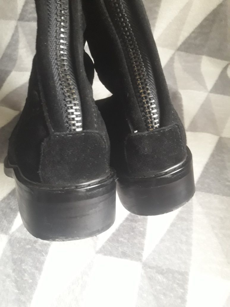 Gucci Gucci Velour Leather Boots Size US 7 / IT 37 - 4 Thumbnail