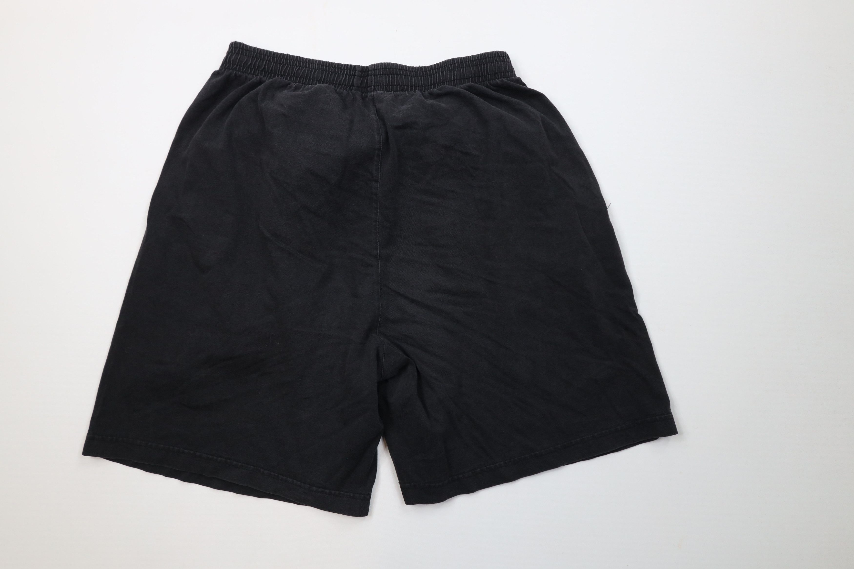 Fila Vintage 90s Fila Spell Out Above Knee Shorts Black Cotton Size US 34 / EU 50 - 9 Thumbnail
