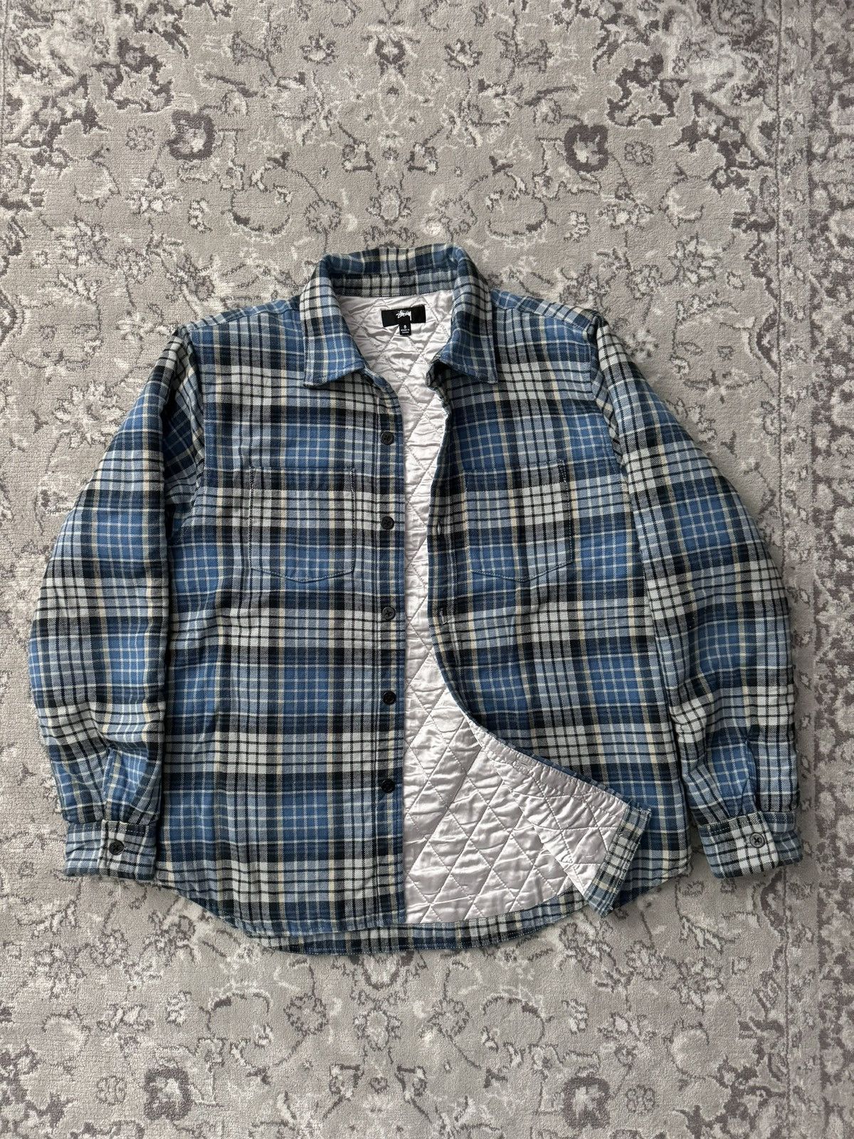 Stussy Stussy Quilted Lined Plaid Flannel Shirt Size US S / EU 44-46 / 1 - 1 Thumbnail