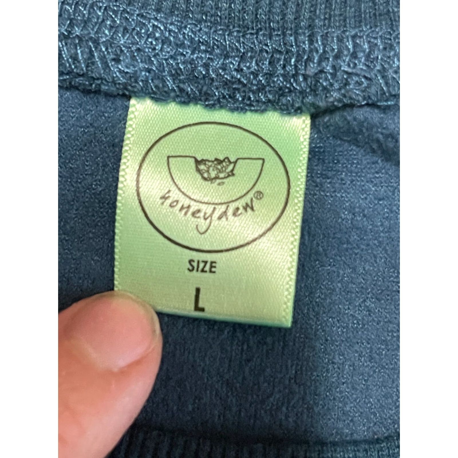Vintage Honey Dew Shirt Women L Blue Long Sleeve Velvet Casual Travel Modern Basic Velvet 32 Size L / US 10 / IT 46 - 5 Thumbnail