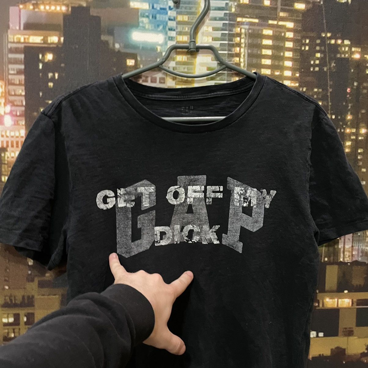 Vintage VINTAGE 90S KANYE WEST GET OFF MY DICK PENIS FUNNY PORNO GAP Size US S / EU 44-46 / 1 - 4 Thumbnail