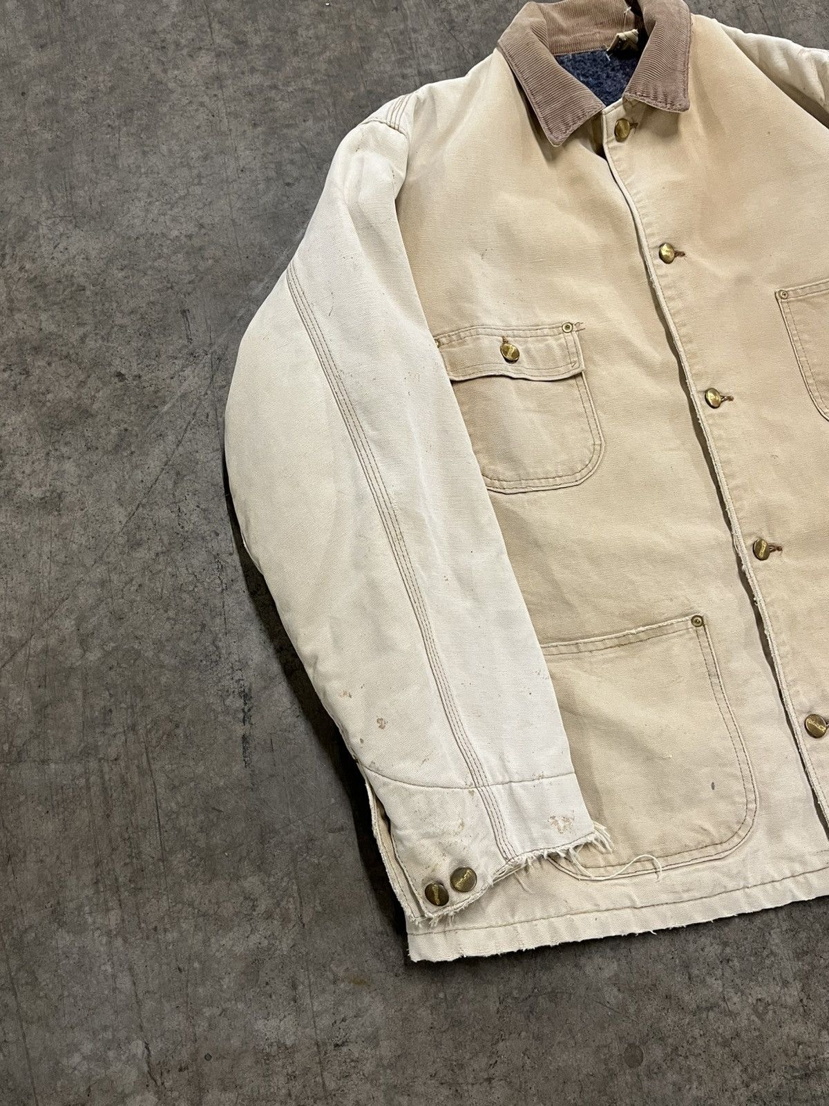 Carhartt × Vintage Carhartt chore jacket vintage blanket lined sun faded rare Size US XL / EU 56 / 4 - 9 Thumbnail