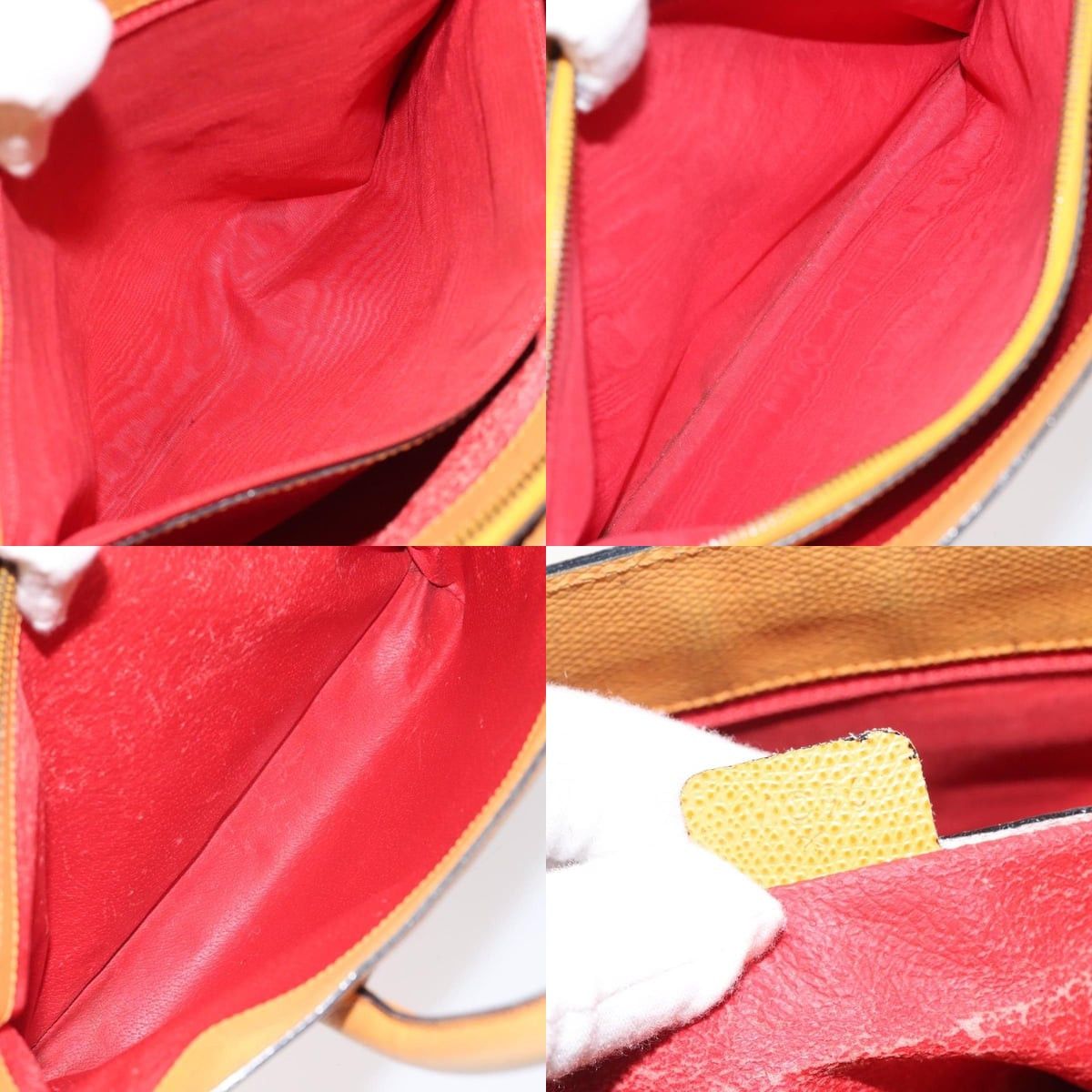 Celine CELINE Hand Bag Leather Orange Size ONE SIZE - 12 Thumbnail