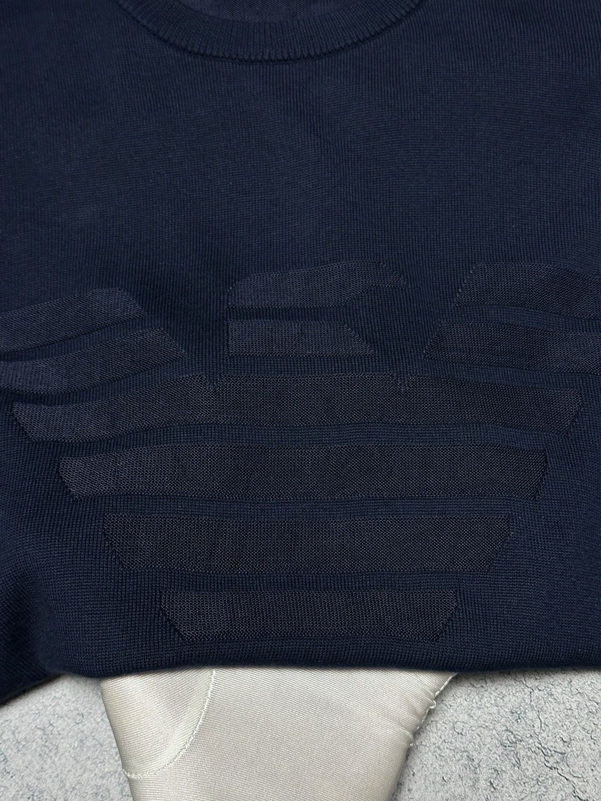 Emporio Armani Emporio Armani Big Logo Crewneck Sweater Size US S / EU 44-46 / 1 - 9 Thumbnail
