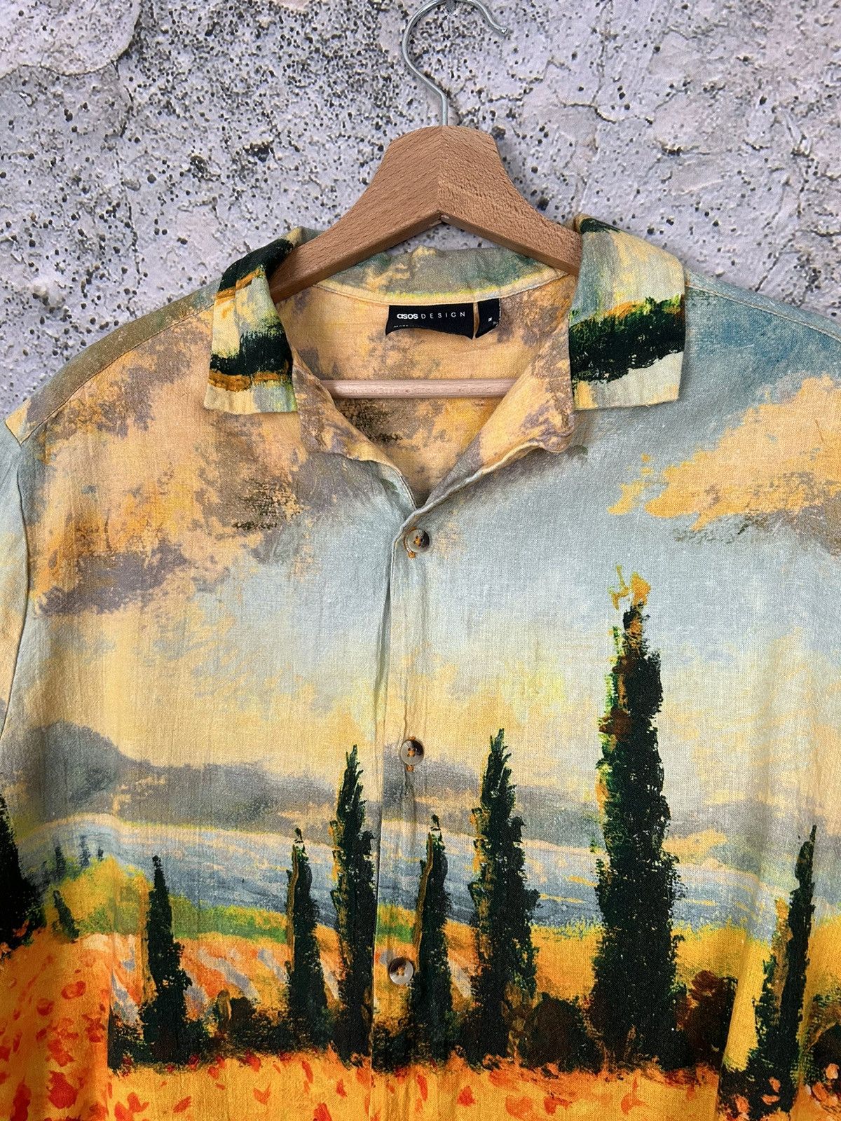 Asos ASOS Landscape AOP Crazy Hawaiian Shirt T2K Streetwear Size US M / EU 48-50 / 2 - 3 Thumbnail