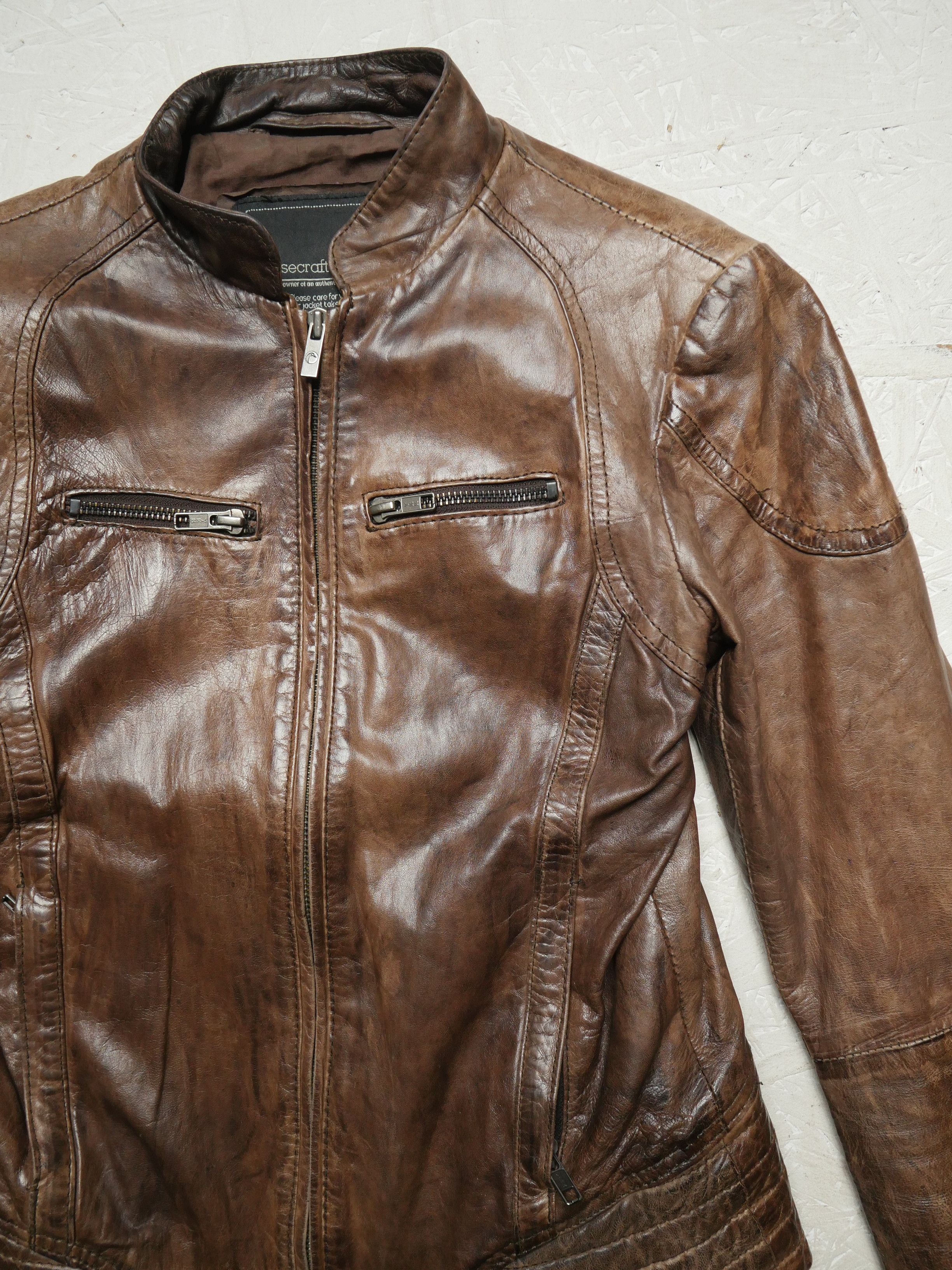 GOOSECRAFT goosecraft biker 303 ramones leather jacket women's S Size S / US 4 / IT 40 - 4 Thumbnail